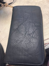 Load image into Gallery viewer, Black Fringe Purse/wallet combo