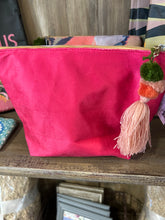 Load image into Gallery viewer, Makeup Bag: Peach Bird