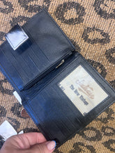 Load image into Gallery viewer, Black Cowhide Strap Wallet