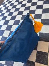 Load image into Gallery viewer, Makeup Bag: Blue floral