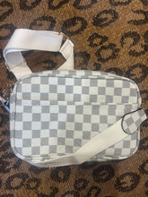Load image into Gallery viewer, Cream Checkered Crossbody