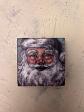 Load image into Gallery viewer, Small wood Santa plaque