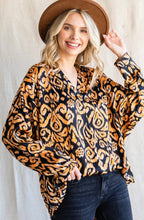 Load image into Gallery viewer, Top: Orange and Black Fall