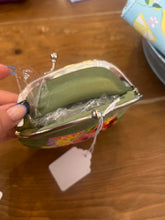 Load image into Gallery viewer, Green Floral Coin Bag
