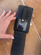 Load image into Gallery viewer, Black multi card wallet