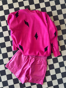 Shorts: Radiant Pink Pleather