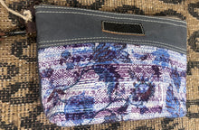 Load image into Gallery viewer, Purple Canvas Wristlet Travel Bag