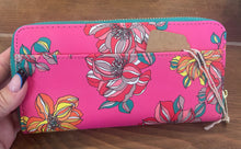 Load image into Gallery viewer, Large Pink Floral Wallet