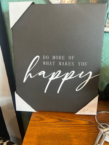 Canvas picture: Do more of what makes you happy