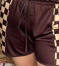 Load image into Gallery viewer, Brown Chic Check Shorts