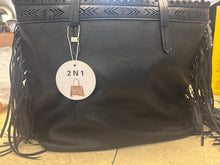 Load image into Gallery viewer, Black Fringe Purse/wallet combo