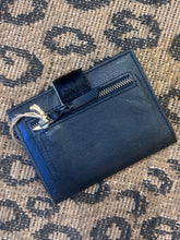 Load image into Gallery viewer, Black Cowhide Strap Wallet