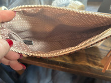 Load image into Gallery viewer, Makeup Bag: Cream and tan