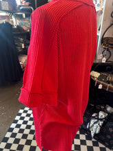 Load image into Gallery viewer, Top: Red Rib V-Neck