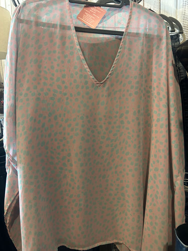 Final Sale: Pink Leopard Sheer swimsuit coverup