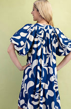 Load image into Gallery viewer, Dress: Blue and White