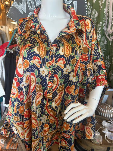 Top: Paisley fall floral