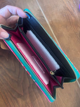 Load image into Gallery viewer, Large Jade Floral Wallet
