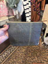 Load image into Gallery viewer, Purple Canvas Wristlet Travel Bag