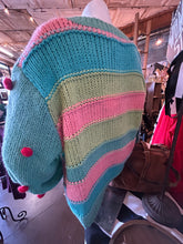 Load image into Gallery viewer, Cardigan: Pom Pom me strips