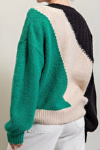 Load image into Gallery viewer, Sweater: Green/Blk/Crm
