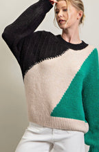 Load image into Gallery viewer, Sweater: Green/Blk/Crm