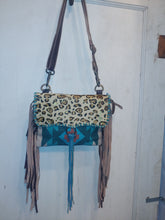 Load image into Gallery viewer, Myra Leopard cowhide Western bag