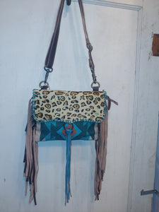 Myra Leopard cowhide Western bag – Buffalo Grace